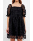 Фото #1 товара Women's Floral Embroidery Babydoll Dress