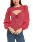 Фото #1 товара Nation Ltd Leilani Romantic Cut Out Top Women's Red Xs