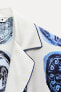 Zw collection printed shirt