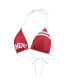 Women's Crimson Oklahoma Sooners Wordmark Bikini Top