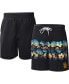 Men's Black San Diego Padres Breeze Volley Swim Shorts