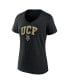 Фото #2 товара Women's Black UCF Knights Evergreen Campus V-Neck T-shirt