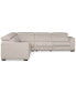 Фото #12 товара Nevio 124" 5-Pc. Fabric "L" Shaped Sectional Sofa, Created for Macy's