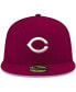 Фото #3 товара Men's Cardinal Cincinnati Reds Logo White 59FIFTY Fitted Hat