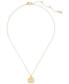 Фото #2 товара kate spade new york gold-Tone Heritage Bloom Pendant Necklace, 16" + 3" extender