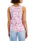 Фото #2 товара Juniors' Butterfly Tie-Front Tank Top