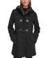 Фото #1 товара Women's Hooded Toggle Walker Coat, Created for Macy's