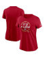 ფოტო #1 პროდუქტის Women's Scarlet San Francisco 49ers 2023 NFC West Division Champions Locker Room Trophy Collection T-shirt