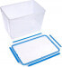 Emsa Emsa CLIP & CLOSE food storage container (transparent/blue, 10.6 liters, large format)