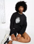 Фото #2 товара Jordan Brooklyn fleece graphic sweatshirt in black