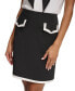 ფოტო #3 პროდუქტის Women's Colorblocked Flap-Pocket Skirt