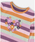 ფოტო #2 პროდუქტის Toddler Girls Printed T-Shirt Multicolor Stripe - Toddler|Child