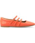 ფოტო #2 პროდუქტის Women's Darlin Tru Comfort Foam Multi Strap Square Toe Flats