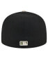 Фото #4 товара Men's Black Chicago White Sox Canvas A-Frame 59FIFTY Fitted Hat