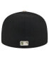 ფოტო #4 პროდუქტის Men's Black Chicago White Sox Canvas A-Frame 59FIFTY Fitted Hat