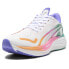 Фото #2 товара Puma F1 Velocity Nitro 3 Miami Gradient Graphic Lace Up Womens White Sneakers C