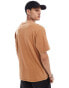 Dickies newington short sleeved t-shirt in washed brown