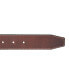 Фото #4 товара Men's Leather Jean Belt with Metal and Leather Keeper