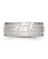 Фото #3 товара Stainless Steel Brushed and Polished 8mm Grooved Band Ring