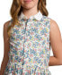 Big Girls Floral Cotton Oxford Shirtdress