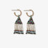 ფოტო #1 პროდუქტის INK + ALLOY Leta Mini Gold Hoop Confetti And Stripe Short Fringe Earrings