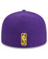 Фото #4 товара Men's Purple Los Angeles Lakers Big Arch Text 59FIFTY Fitted Hat
