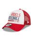 Men's White, Red Los Angeles Angels Stacked A-Frame Trucker 9FORTY Adjustable Hat