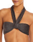 Фото #1 товара Ramy Brook 298993 Women Sparkle Lura Bikini Top Size S