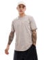 Фото #1 товара Superdry Overdyed logo loose t-shirt in deep beige slub