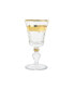 2 Oz. Shot Glasses with Gold-Tone Cut Crystal Detail, Set of 6