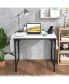 Фото #4 товара 32 Inch Computer Desk Small Home Office Desk with Charging Station