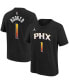 Фото #1 товара Big Boys Devin Booker Black Phoenix Suns Statement Edition Name and Number Player T-shirt