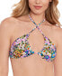 Фото #4 товара Women's Flower Burst 3-Way Convertible Bikini Top, Created for Macy's