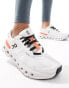 ON Cloudrunner 2 running trainers in white and orange