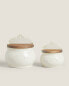 Фото #4 товара Ceramic salt shaker with wooden lid