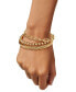 ფოტო #2 პროდუქტის 3-Pc. Set Beaded, Torchon & Paperclip Cuff Bangle Bracelets in 14k Gold-Plated Sterling Silver