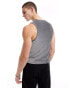 ASOS DESIGN muscle fit tank vest in glitter fabric