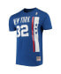 Фото #3 товара Men's Julius Erving Blue New York Nets Hardwood Classics Stitch Name and Number T-shirt