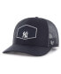 Фото #1 товара Men's Navy New York Yankees Ridgeline Tonal Patch Trucker Adjustable Hat