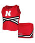 Фото #2 товара Big Girls Scarlet Nebraska Huskers Carousel Cheerleader Set