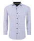 Фото #1 товара Men's Plaid Four-Way Stretch Button Down Slim Fit Shirt