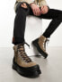 Фото #5 товара Walk London Element hiker boots in beige suede