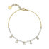 Charming Chant BAH90 Pearl Gold Plated Foot Bracelet