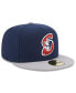 Фото #4 товара Men's Blue Somerset Patriots Authentic Collection Alternate Logo 59FIFTY Fitted Hat