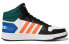 Фото #3 товара adidas neo Hoops 2.0 Mid 耐磨防滑 中帮 篮球鞋 男款 白黑橙 / Спортивная обувь Adidas neo Hoops 2.0 Mid GY5891