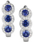 Фото #5 товара Серьги Macy's Triple Halo Leverback Opal & Sapphire