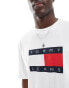 Tommy Jeans skate flag t-shirt in white weiß, M - 50 - фото #3