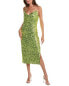 Sachin & Babi Sanza Sequin Midi Dress Women's Green 12