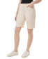 ფოტო #5 პროდუქტის Petite Mid-Rise Fly Front Duke Shorts