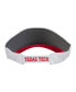 Men's White Texas Tech Red Raiders Logo Performance Adjustable Visor Белый, S/M - фото #2